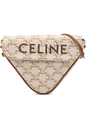 Céline Bandolera Triomphe Triangle de lona revestida 2020
