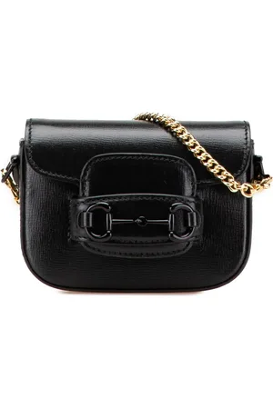 Gucci 2016-2024 Mini Web Leather 1955 Horsebit satchel