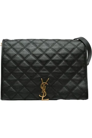 Saint Laurent Bolso de hombro Becky Chain grande de piel de borrego acolchada 2019