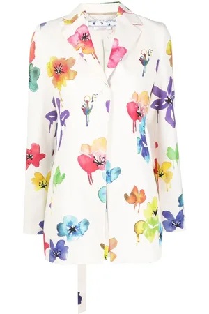 OFF-WHITE Blazer con estampado floral