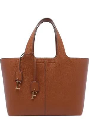 Elisabetta Franchi Bolso shopper con charm del logo
