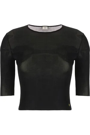 Saint Laurent Top Cassandre de punto
