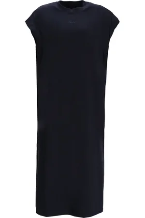 HUGO BOSS Vestido midi con cuello redondo