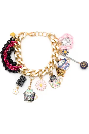 AMIR SLAMA Pulsera con charms de gato