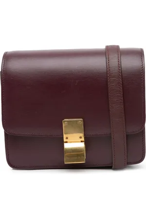 Céline Bandolera Classic Box pequeña de piel de becerro 2018