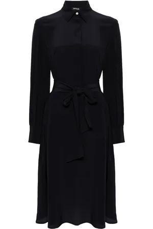 Kiton Vestido camisero midi con botones