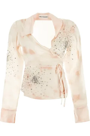 Des Phemmes Blusa con detalles de cristal