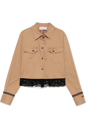 Ermanno Firenze Camisa con ribete de encaje