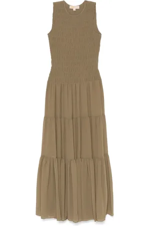 Michael Kors Vestido largo fruncido
