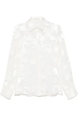 ERMANNO SCERVINO Camisa con motivo floral en jacquard