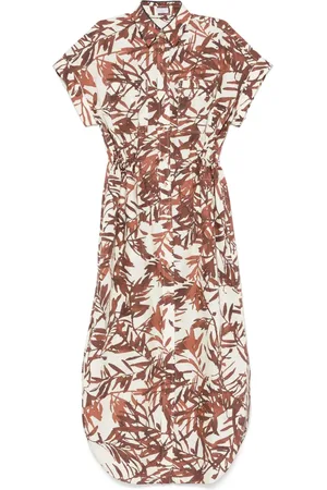 Brunello Cucinelli Vestido largo estampado