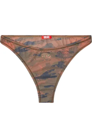 Diesel Bragas de bikini Bumchy-Utlt con motivo militar