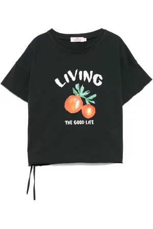 Le pandorine Camiseta con motivo de naranja