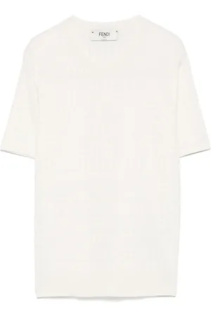 Fendi Camiseta con motivo FF en jacquard