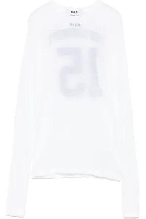 Msgm Camiseta con logo estampado