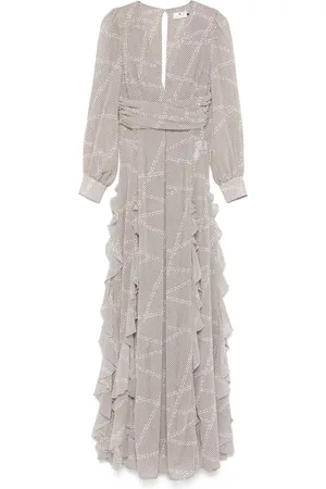 Elisabetta Franchi Vestido largo con lunares