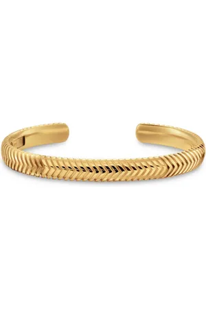 David Yurman Pulsera Chevron de 8 mm en oro amarillo de 18 ct