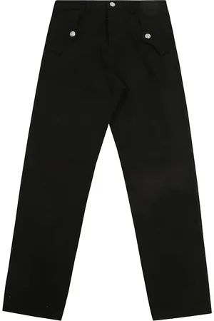 Balmain Pantalones rectos con botones del logo