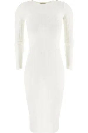 Elisabetta Franchi Vestido midi de canalé