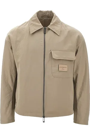 Emporio Armani Chaqueta con aplique del logo