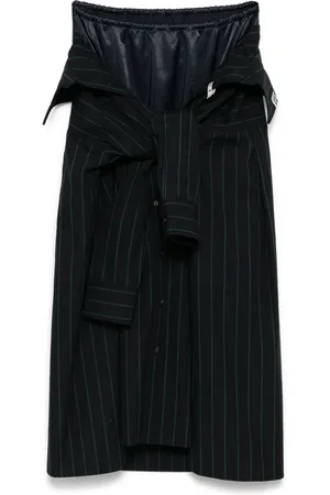Maison Mihara Yasuhiro Falda con diseño patchwork