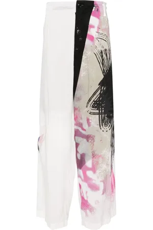 YOHJI YAMAMOTO Pantalones estampados