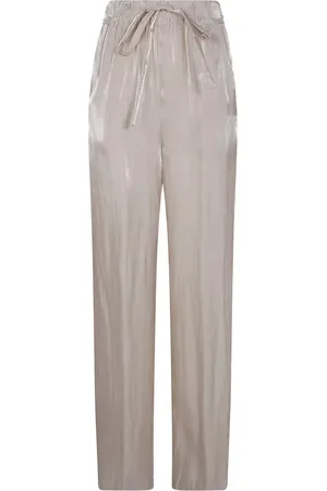 GENTRYPORTOFINO Pantalones palazzo de satén