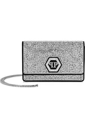 Philipp Plein Bandolera con detalles de cristales