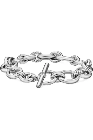 David Yurman PulseraDY Mercer® Chain en plata de ley con diamantes