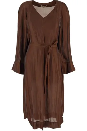 GENTRYPORTOFINO Vestido midi con cinturón