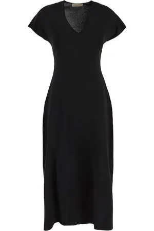 GENTRYPORTOFINO Vestido midi de punto fino