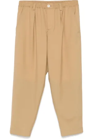 Marni Pantalones de lana con cordones en la cintura