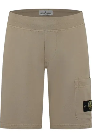 Stone Island Bermudas de algodón con etiqueta Compass