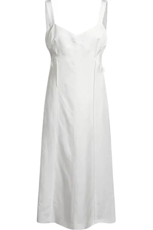 HUGO BOSS Vestido midi con cuello en V