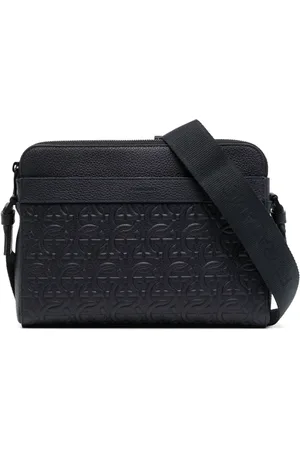 Salvatore Ferragamo Bolso messenger con relieve Gancini