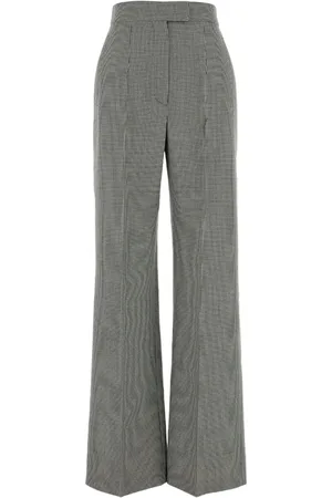 Alexander McQueen Pantalones de lana con motivo pied de poule