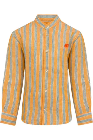 Etro Camisa a rayas de lino