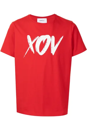 Ports V Camiseta con eslogan estampado