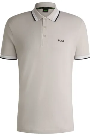 HUGO BOSS Polo con cuello a rayas