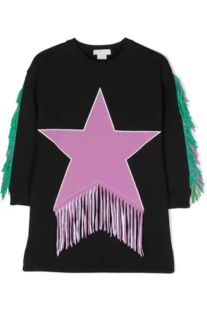 Stella McCartney Vestido estilo jersey con parche de estrella