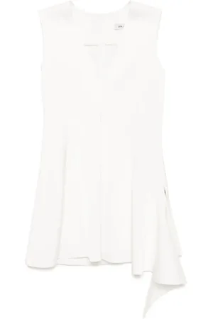 GOEN.J Top drapeado con cuello en V
