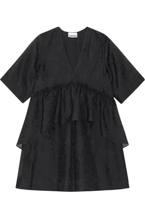 Ganni Vestido corto con pliegues