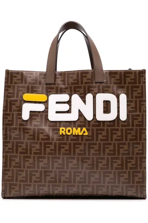 Fendi Bolso satchel Fila Zucca Mania Logo de lona revestida 2010-2024