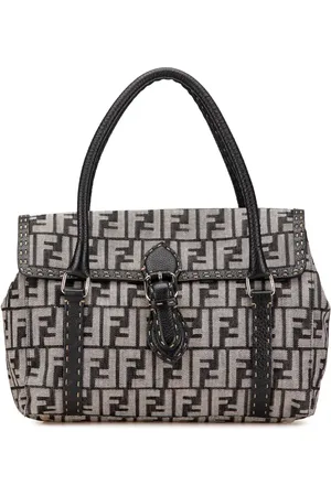Fendi Bolso de mano Zucca Canvas Selleria Linda mediano 2000-2010