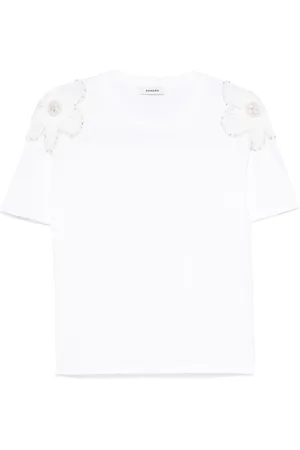 Sandro Camiseta con aplique floral