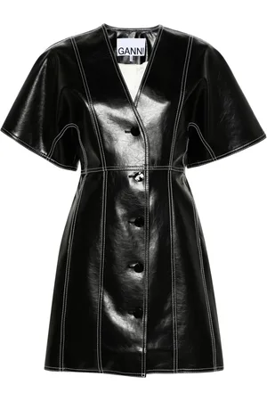 Ganni Vestido corto Future Oleatex ajustado