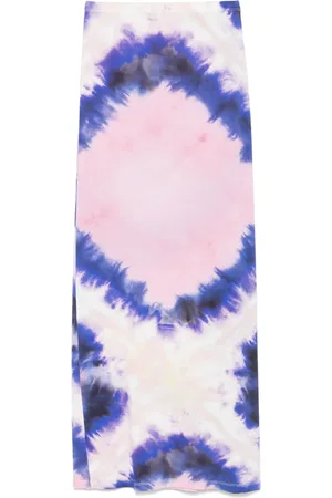 Paco rabanne Falda larga con motivo tie-dye