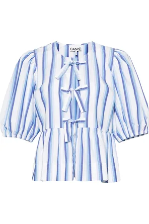 Ganni Blusa a rayas