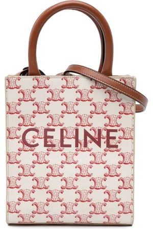 Céline Bolso satchel Triomphe Vertical Cabas de lona revestida 2021