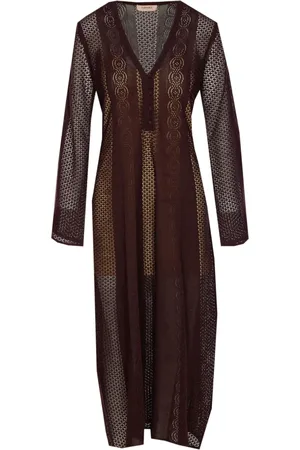 Twin-Set Vestido de punto con perforaciones